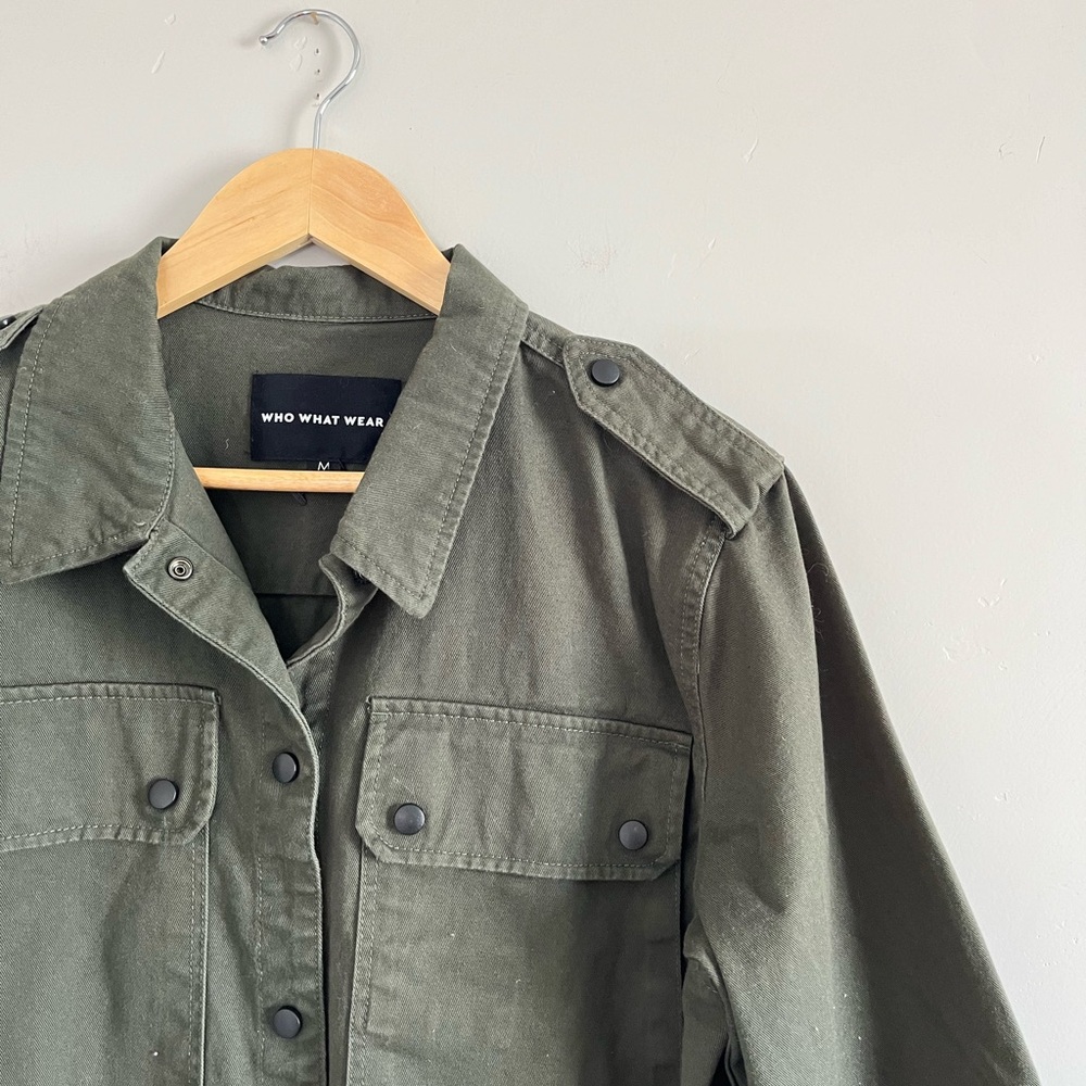 Who What Wear | Dark Green Utility Jacket